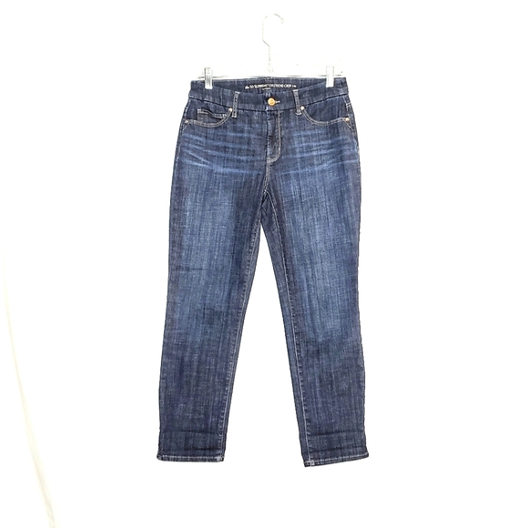 Chico's so slimming girlfriend crop jeans. Size 00 or 2 - Picture 1 of 11
